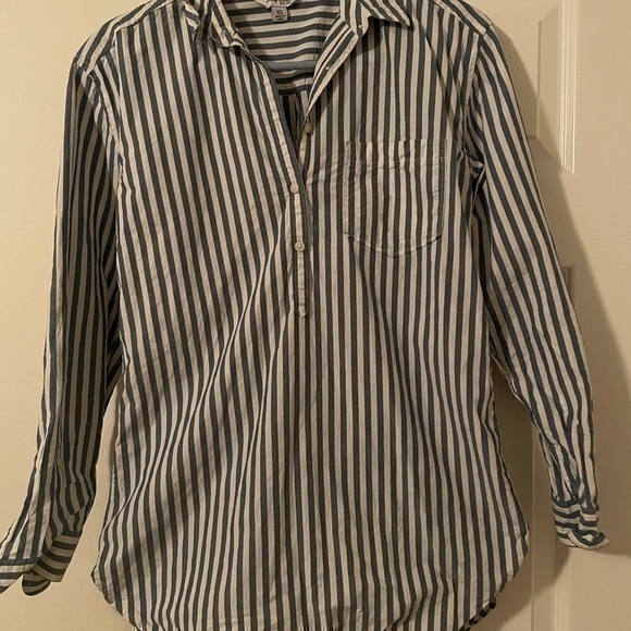 Lucky Brand Striped Boyfriend Shirt - Picture 1 of 3